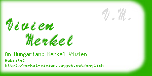 vivien merkel business card